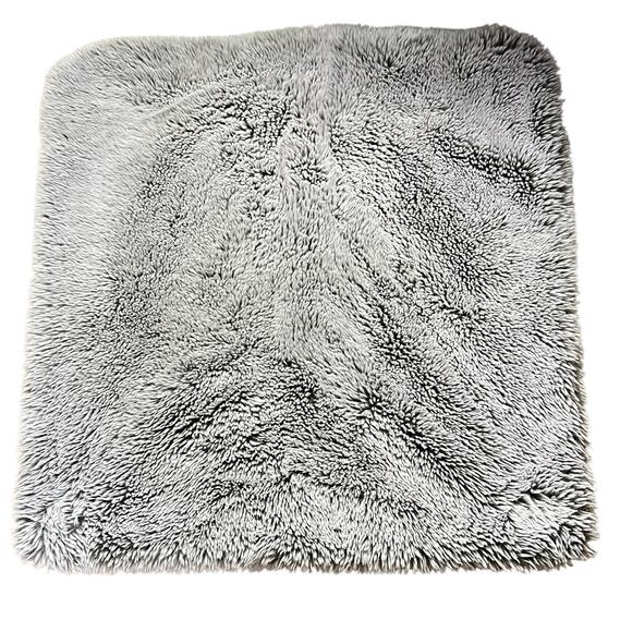 Crate and Barrel Faux Fur Throw Pillow Cover 23x23 - Picture 1 of 3
